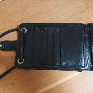 Bolso bandolera acolchado negro