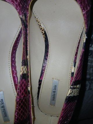 Zapatos tacón serpiente multicolor