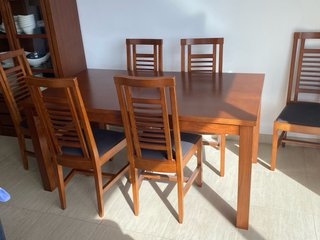 MESA COMEDOR CON 6 SILLAS