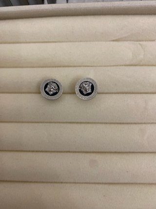 Pendientes Medusa Acero Plateado Hipoalergénico