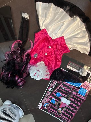 Costume Draculaura Monster High + Parrucca