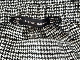 Pantalón Culote estampado pata gallo blanco/negro