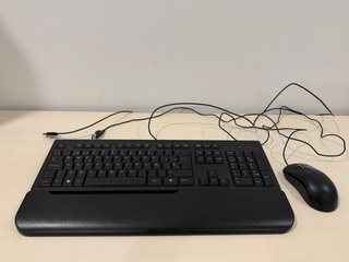 Teclado y Ratón Negro