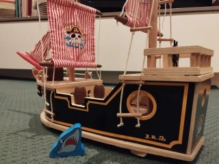 Barco Pirata de Madera