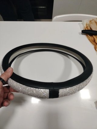 Funda de volante con diamantes