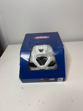: Casco Ciclismo Abus Macator Blanco Perla Talla L