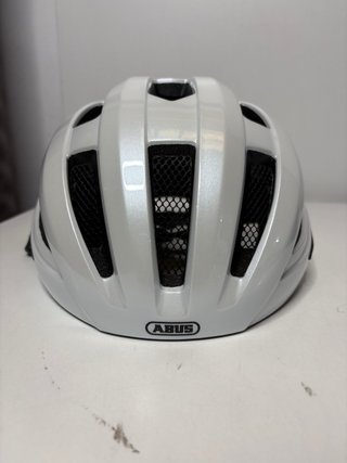 : Casco Ciclismo Abus Macator Blanco Perla Talla L
