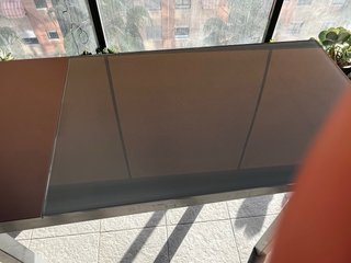 Mesa comedor cristal extensible,