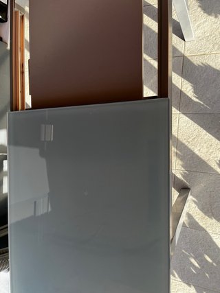 Mesa comedor cristal extensible,