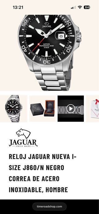 Reloj Jaguar Negro