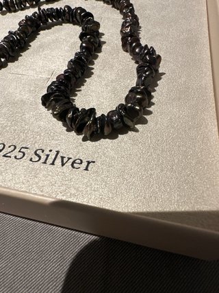 Collar Kyoto Pearl Perlas Negras y Plata 925 ,45сm