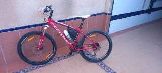 Bicicleta de Montaña Cannondale Roja