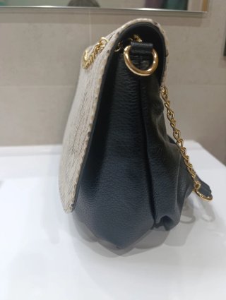 Bolso bandolera Punto Roma piel serpiente
