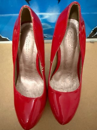 Tacones plataforma rojos talla 36