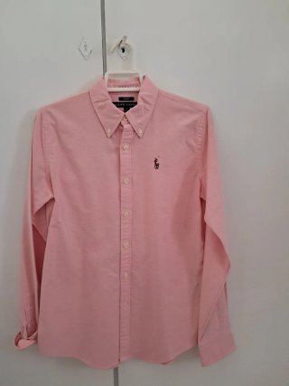 Camisa Polo Ralph Lauren Slim Fit Rosa