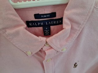 Camisa Polo Ralph Lauren Slim Fit Rosa