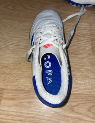 Zapatillas Adidas Copa Futbol Blancas y Azules