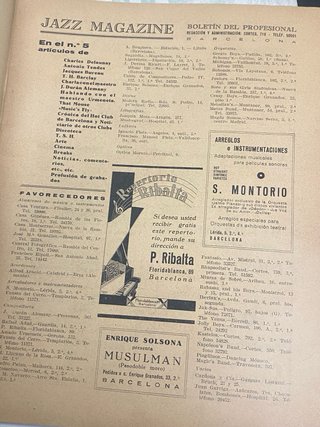 4 Revistas de musica de 1935/36