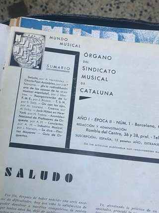 4 Revistas de musica de 1935/36