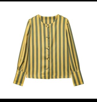Blusa Rayas Verde y Amarillo