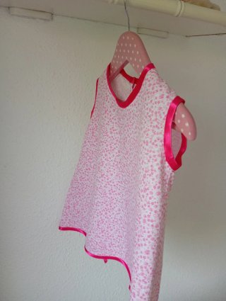 Vestido playero/camisón floral rosa 1 año