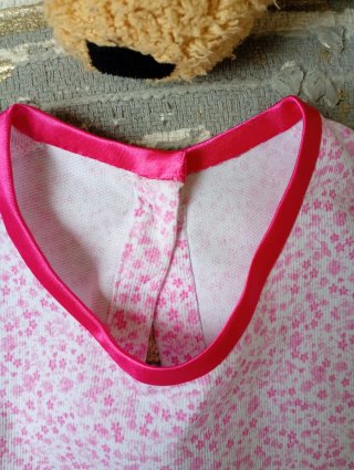 Vestido playero/camisón floral rosa 1 año