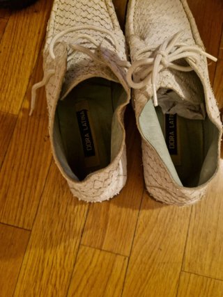 Zapato botín mujer piel blanco
