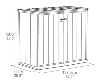 Armario Exterior Resina  Keter 139x77x120cm Arcón