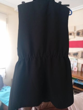 Chaleco de traje negro