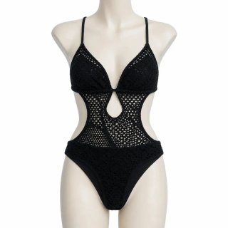 Costume intero H&M nero traforato
