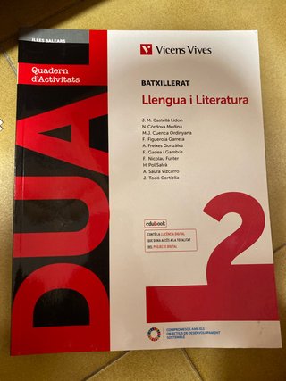 Llengua i literatura, 2 Batxillerat, Illes Bale...