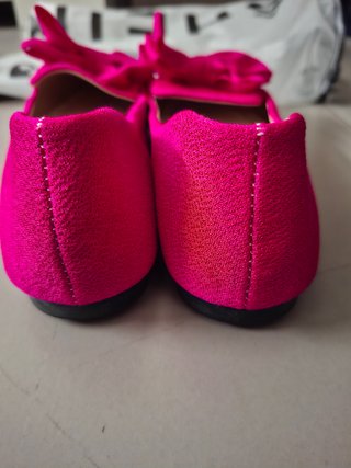 Bailarinas rosa fucsia con lazo Talla 40