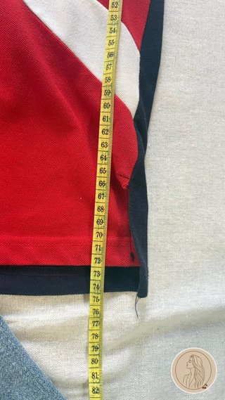 Polo Tommy Hilfiger Rayas Azul Rojo
