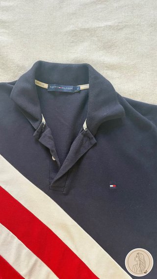 Polo Tommy Hilfiger Rayas Azul Rojo