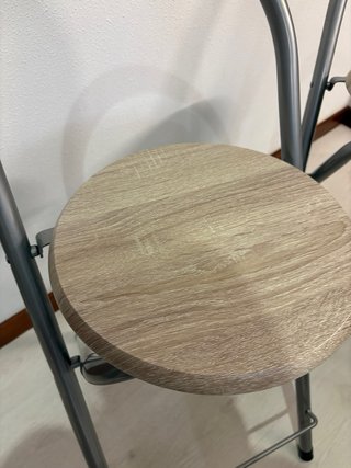 Taburetes plegables madera y metal