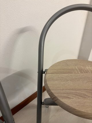Taburetes plegables madera y metal