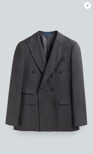 Traje Cruzado Gris Alvaro Moreno Talla S