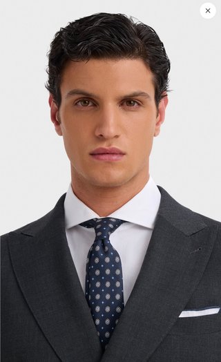 Traje Cruzado Gris Alvaro Moreno Talla S
