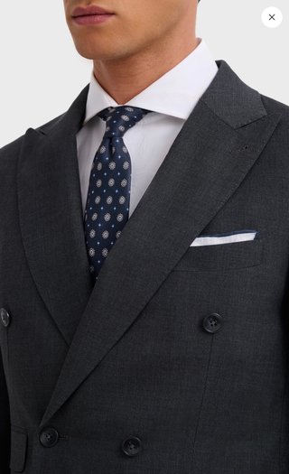 Traje Cruzado Gris Alvaro Moreno Talla S