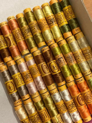 Set 30 rocchetti seta Bozzolo 1X