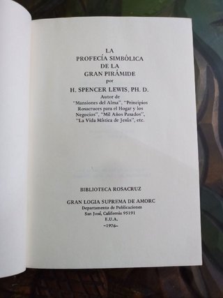 Biblioteca Rosacruz. H. Spencer Lewis. Esoterismo.