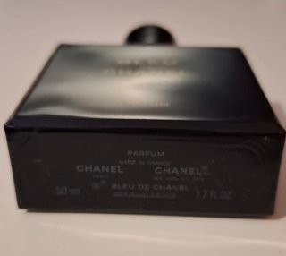 Frasco vacío Bleu de Chanel Parfum 50ml
