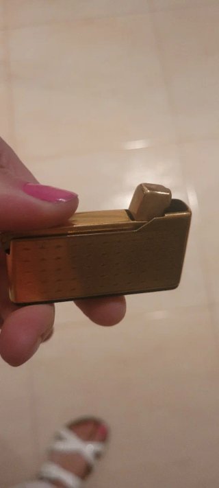 Mechero Rowenta Vintage Dorado