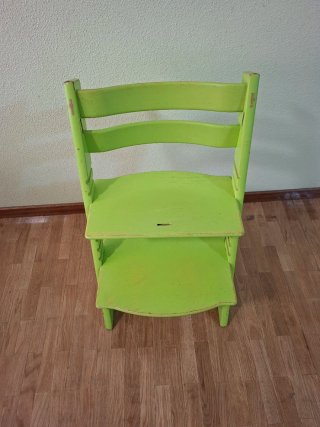 Silla Trona Madera Stokke Verde