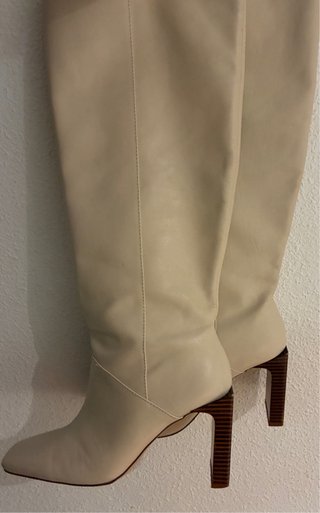 Botas altas piel Mango talla 38