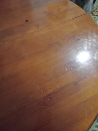 Mesa extensible de madera