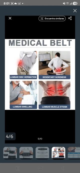 Faja Lumbar Reductora Negra - Nueva