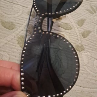 Gafas Versace con cristales plateados