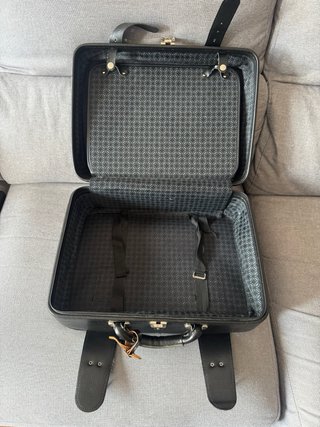 Bolsa de equipaje SAS Airlines negra vintage