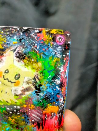 Carta Mimikyu pintada a mano